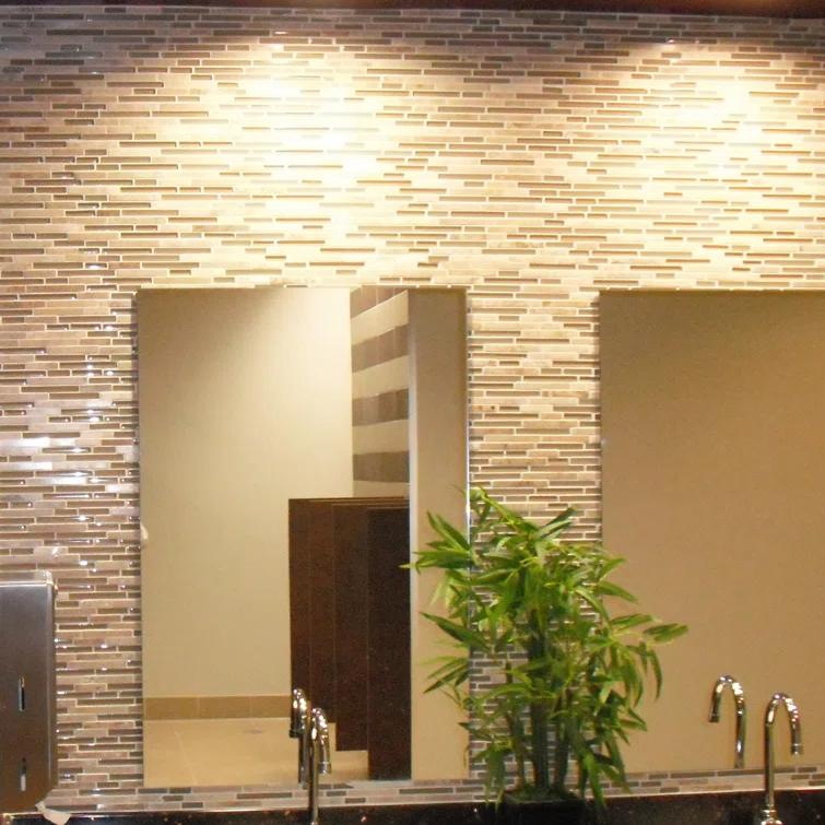 Lucente™ 12" x 13" Mixed Material Mosaic Tile