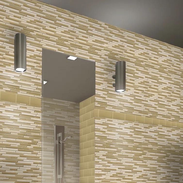 Lucente™ 12" x 13" Mixed Material Mosaic Tile