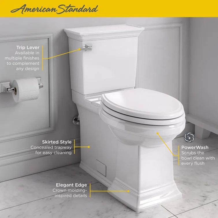 American Standard Town Square 1.28 Gallons GPF Elongated Comfort Height Floor Mounted Kit (Seat Included)