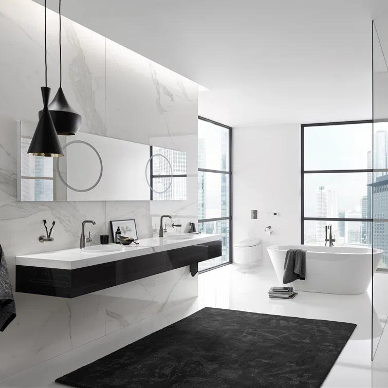 GROHE Essence Single Hole Bathroom Faucet with Single Handle, Size Large