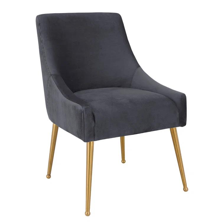 Beatrix 19'' H Velvet Upholstered Side Chair