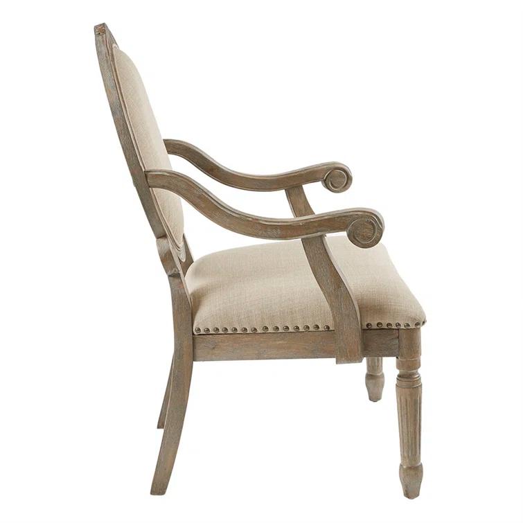 Brentwood Traditional Exposed Wood Armchair