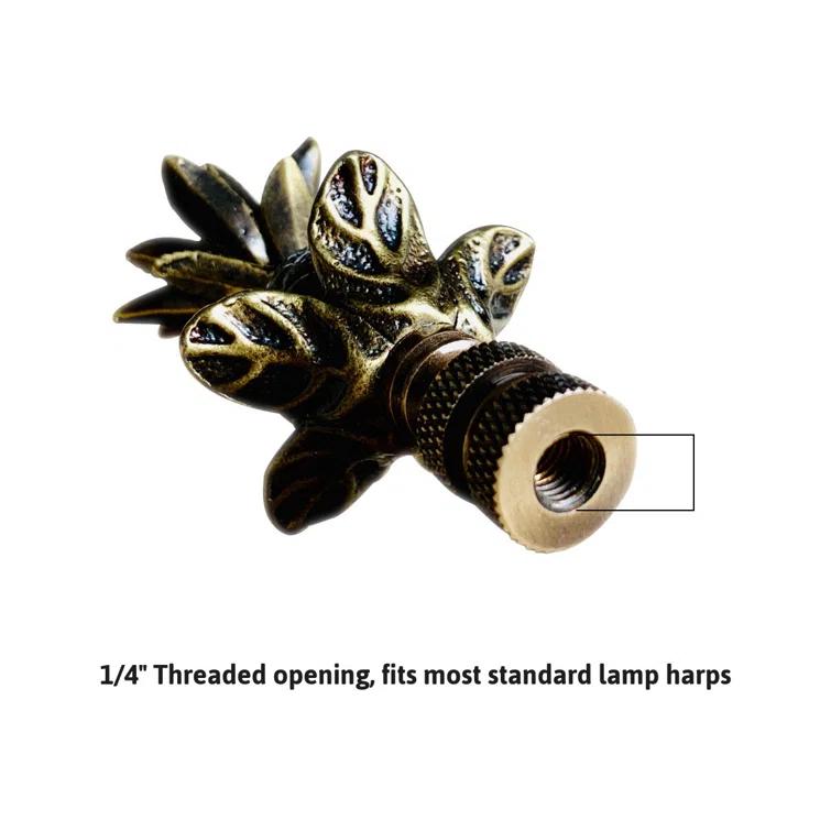 Home Concept Inc F149A Blooming Pineapple Lamp Finial