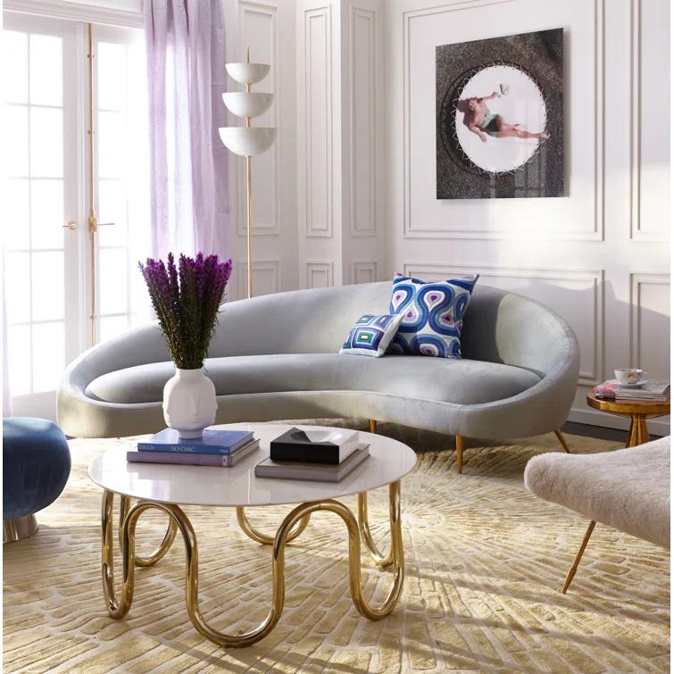 Jonathan Adler Ether Curved Sofa