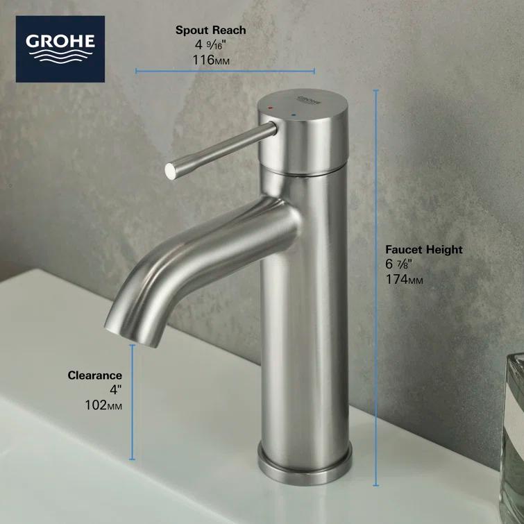 Essence New Single Hole Bathroom Faucet with Drain Assembly