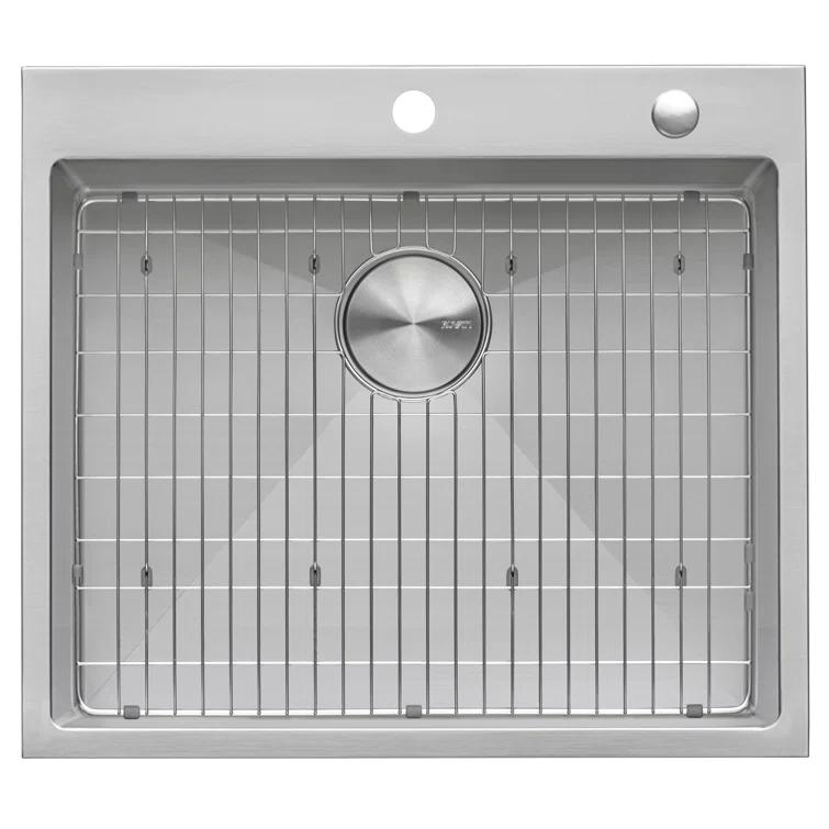 Ruvati RVH8071 Ruvati 21 inch Drop-in Topmount Rounded 16 Gauge Stainless Steel Kitchen Sink Single Bowl