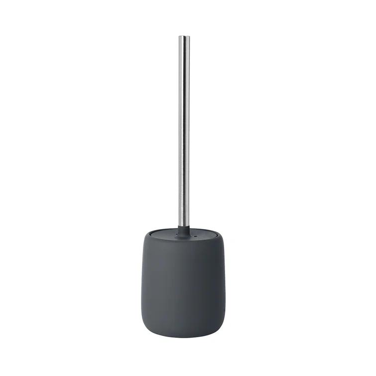 SONO 15.37" Ceramic Toilet Brush and Holder