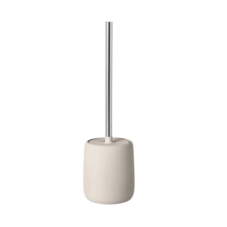 SONO 15.37" Ceramic Toilet Brush and Holder