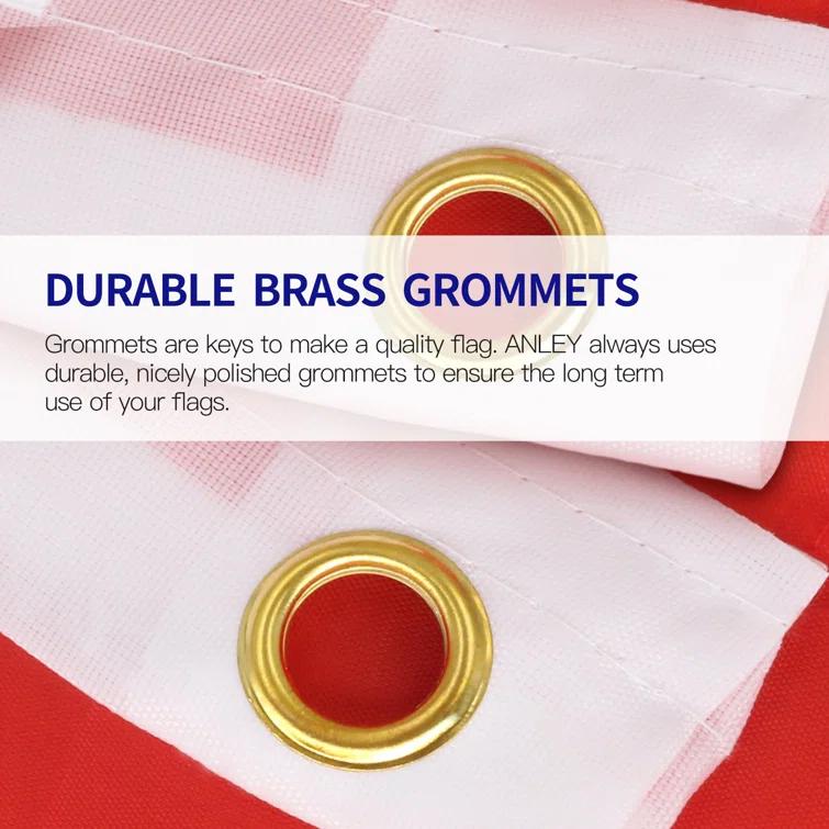 ANLEY Brazil Flag Polyester 36 x 60 in. House Flag (Set of 2)