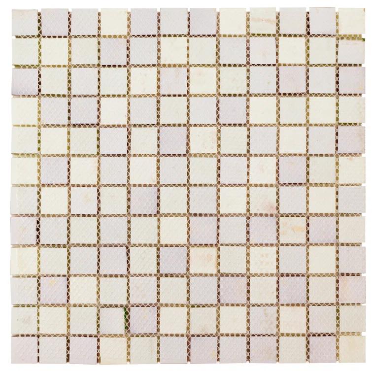 Supreme Tile Glare 11.82 in. x 11.82 in. Squares Glossy Glass Mosaic Tile