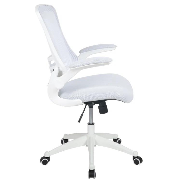 Jayetta Mid-Back Mesh Swivel Ergonomic Office Chair with Flip-Up Arms by Flash Furniture