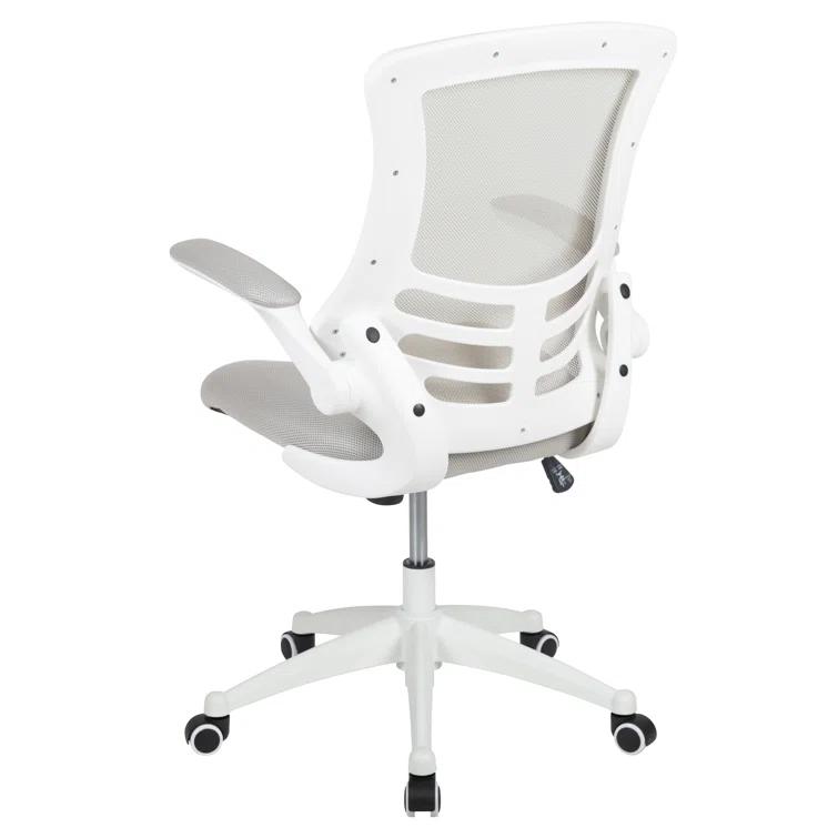 Jayetta Mid-Back Mesh Swivel Ergonomic Office Chair with Flip-Up Arms by Flash Furniture