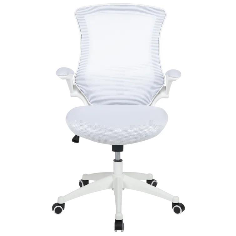 Jayetta Mid-Back Mesh Swivel Ergonomic Office Chair with Flip-Up Arms by Flash Furniture