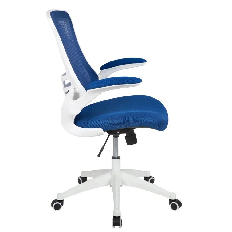 Jayetta Mid-Back Mesh Swivel Ergonomic Office Chair with Flip-Up Arms by Flash Furniture