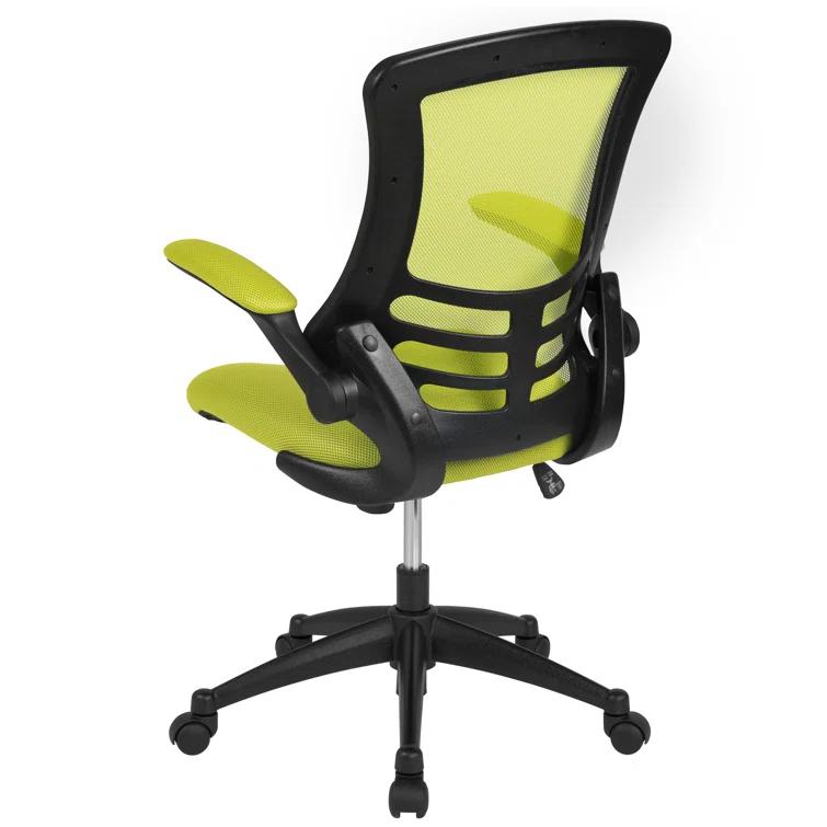 Jayetta Mid-Back Mesh Swivel Ergonomic Office Chair with Flip-Up Arms