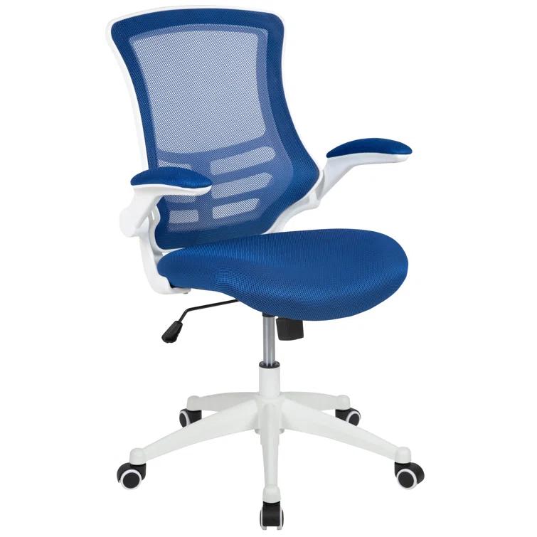 Jayetta Mid-Back Mesh Swivel Ergonomic Office Chair with Flip-Up Arms by Flash Furniture