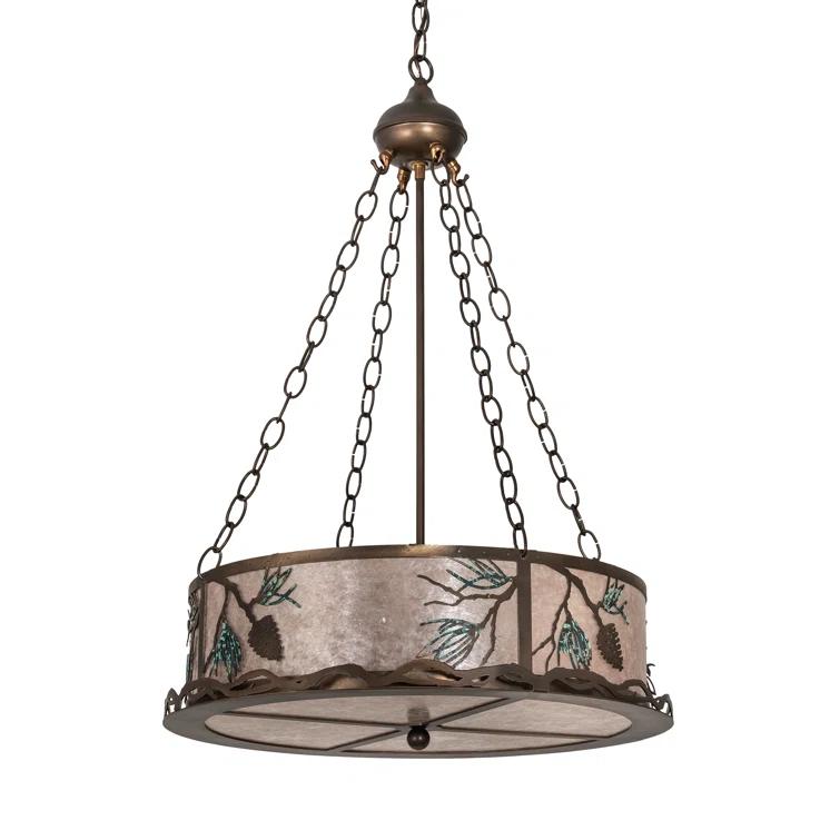 4 - Light Drum Chandelier