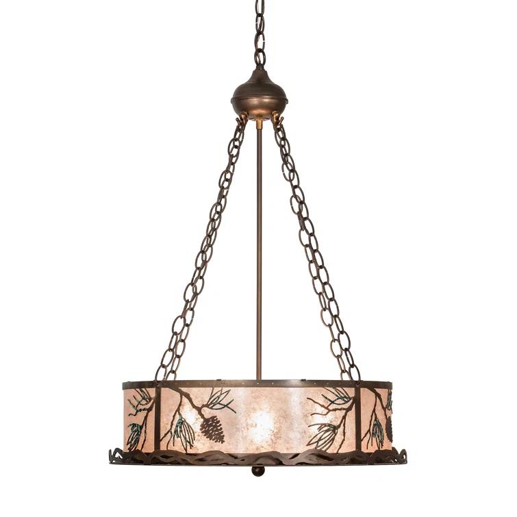 4 - Light Drum Chandelier