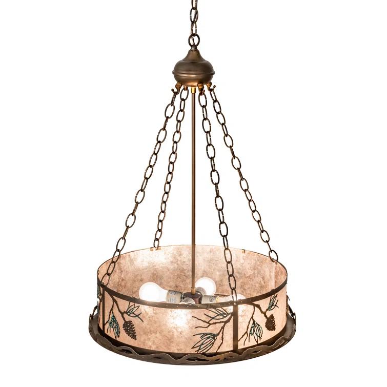 4 - Light Drum Chandelier