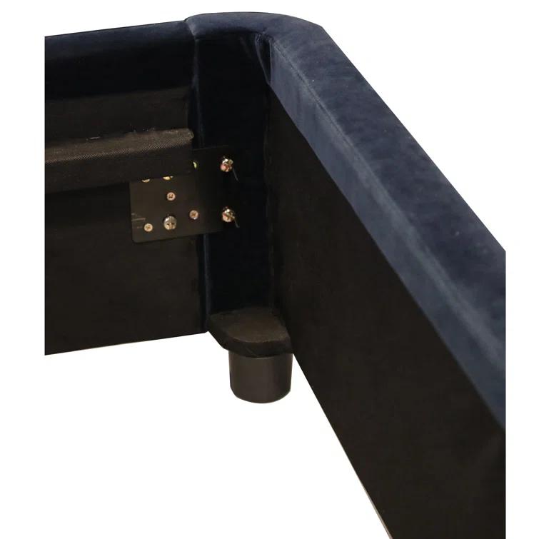 Zien Bed - Blue Velvet / King