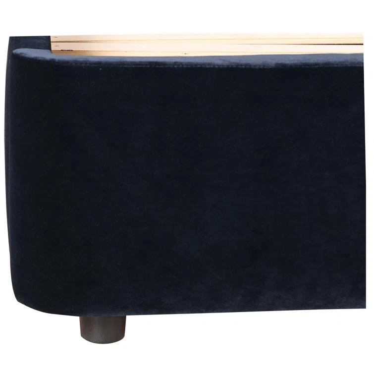 Zien Bed - Blue Velvet / King