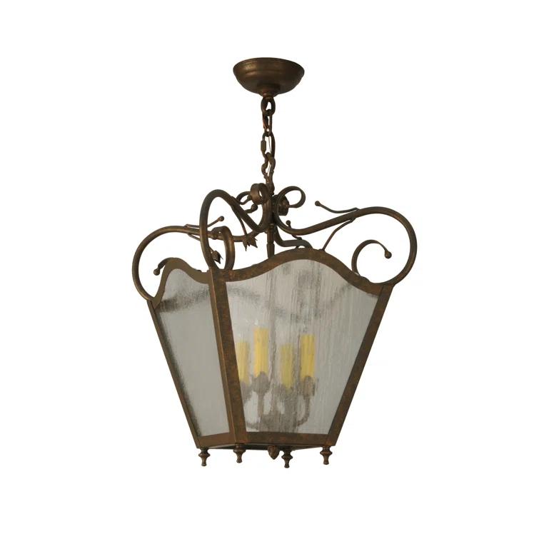 Terena 4 - Light Dimmable Lantern Geometric Chandelier