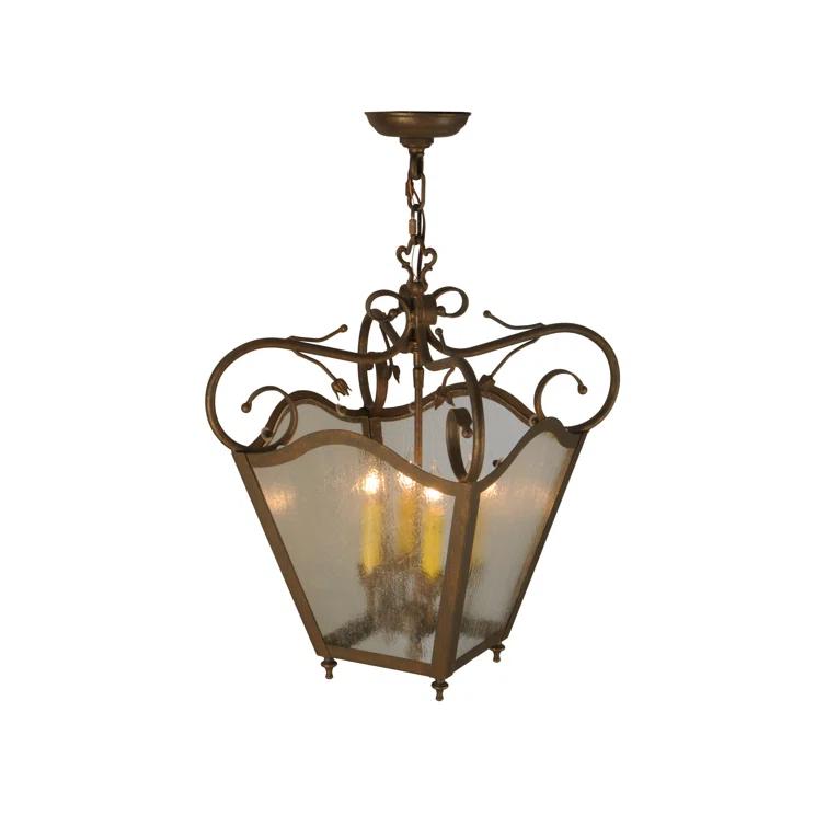 Terena 4 - Light Dimmable Lantern Geometric Chandelier