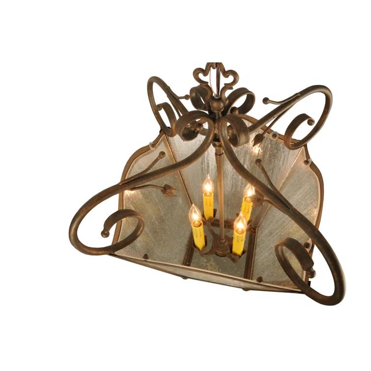 Terena 4 - Light Dimmable Lantern Geometric Chandelier