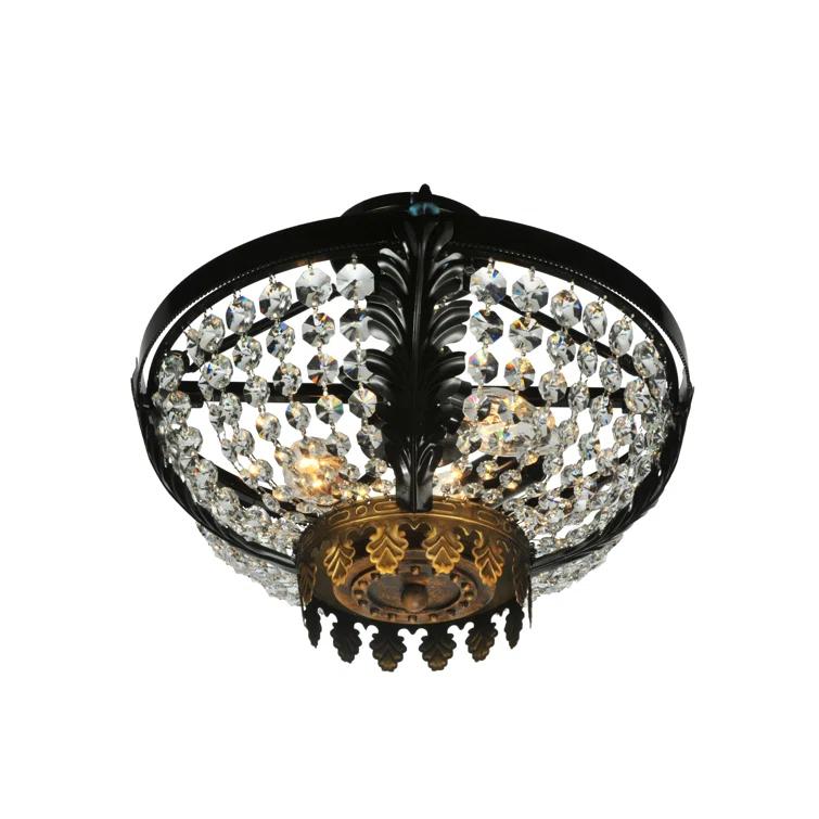 Glass Semi Flush Mount