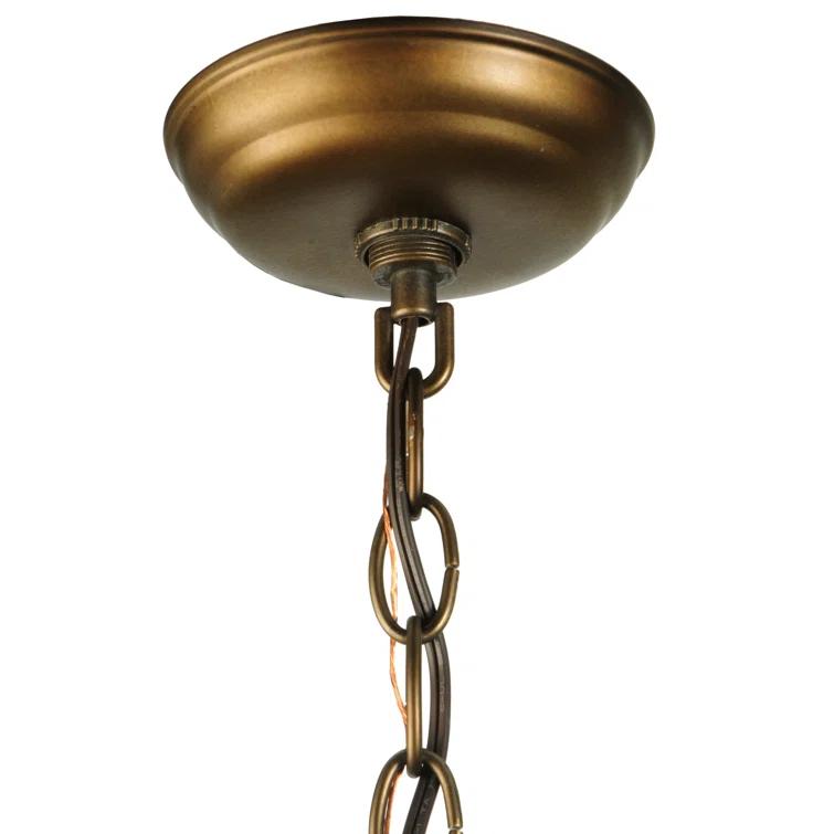 Meyda Lighting Rustic Lodge 1 - Light Antique Copper Single Pendant