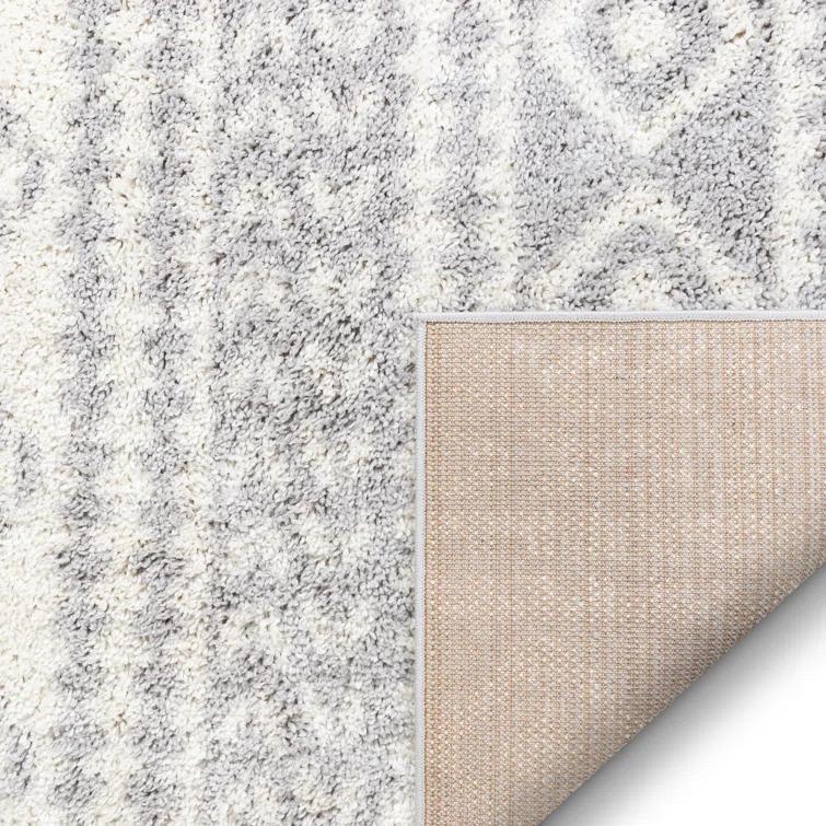 Marandia Geometric Gray Area Rug