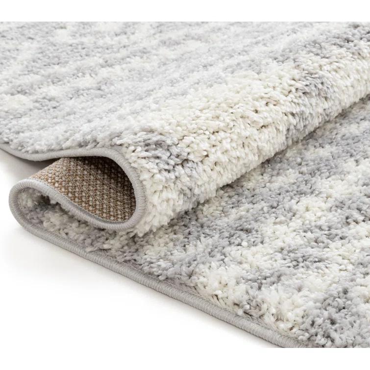 Marandia Geometric Gray Area Rug