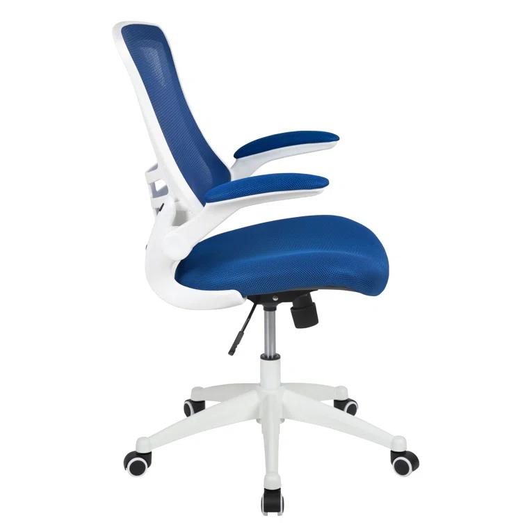 Jayetta Mid-Back Mesh Swivel Ergonomic Office Chair with Flip-Up Arms