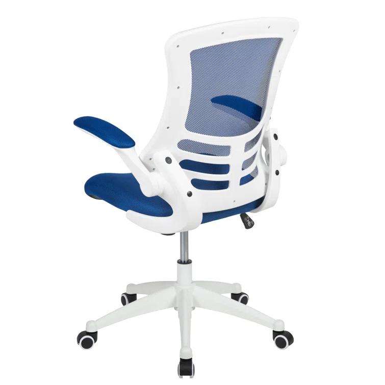Jayetta Mid-Back Mesh Swivel Ergonomic Office Chair with Flip-Up Arms by Flash Furniture
