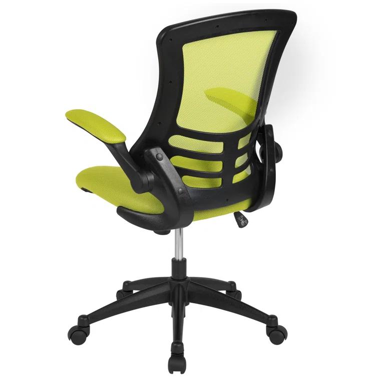 Jayetta Mid-Back Mesh Swivel Ergonomic Office Chair with Flip-Up Arms