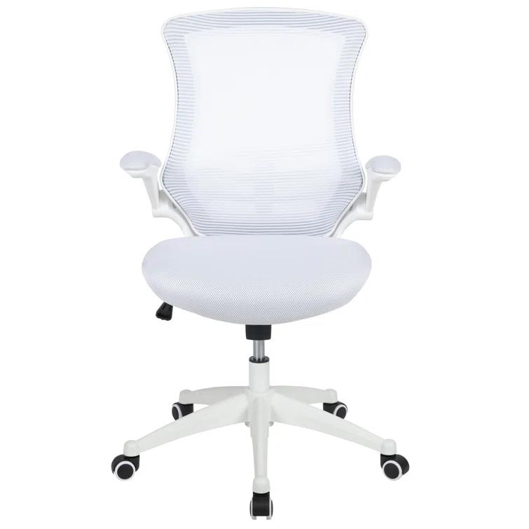 Jayetta Mid-Back Mesh Swivel Ergonomic Office Chair with Flip-Up Arms by Flash Furniture
