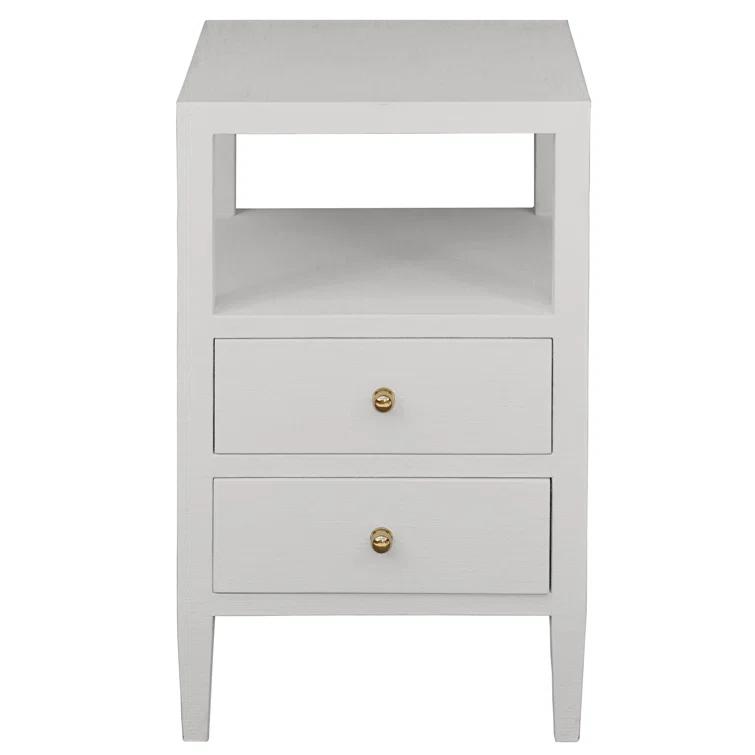 Roscoe Glass Top 2 - Drawer End Table