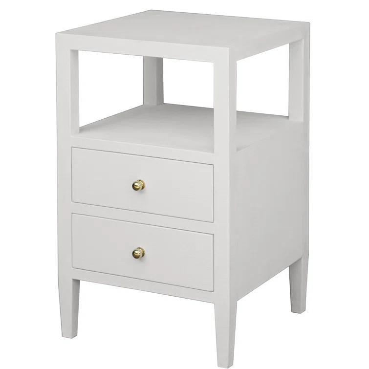 Roscoe Glass Top 2 - Drawer End Table