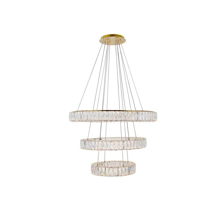 Steveson 3 - Light LED Crystal Pendant