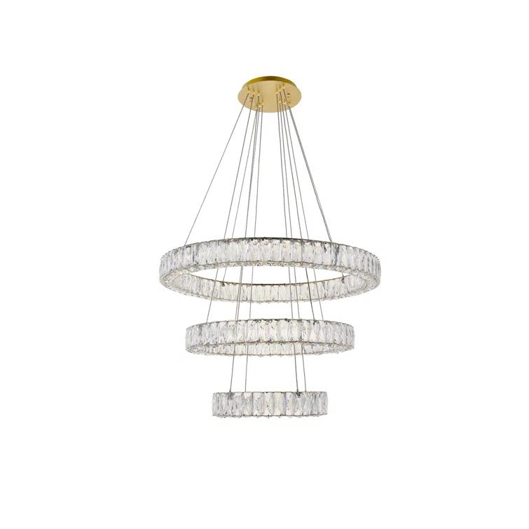 Steveson 3 - Light LED Crystal Pendant