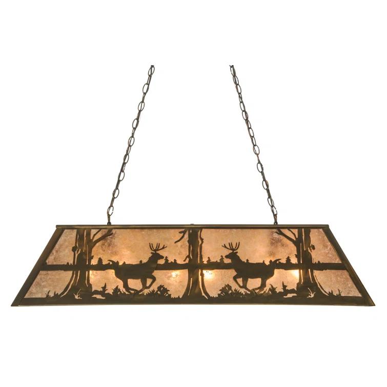 Corley 6 - Light Antique Copper Pool Table Lights Pendant