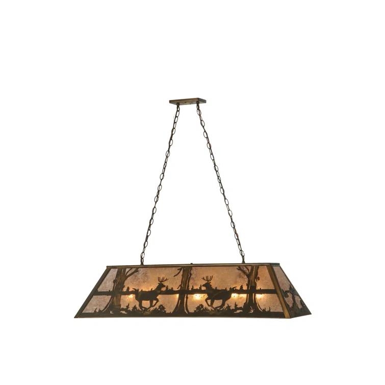 Corley 6 - Light Antique Copper Pool Table Lights Pendant