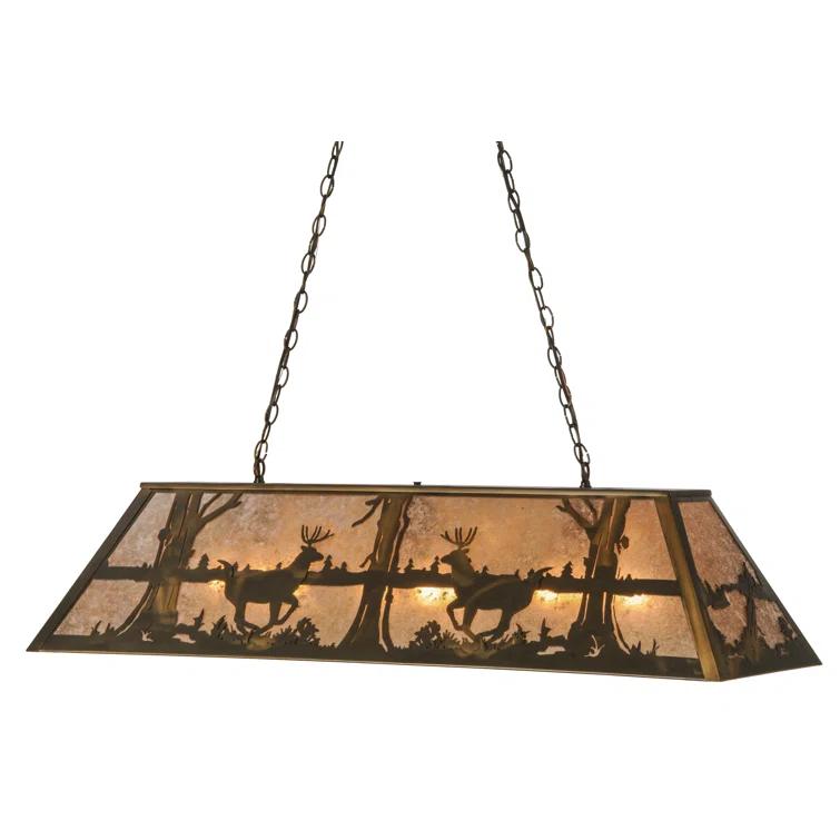 Corley 6 - Light Antique Copper Pool Table Lights Pendant