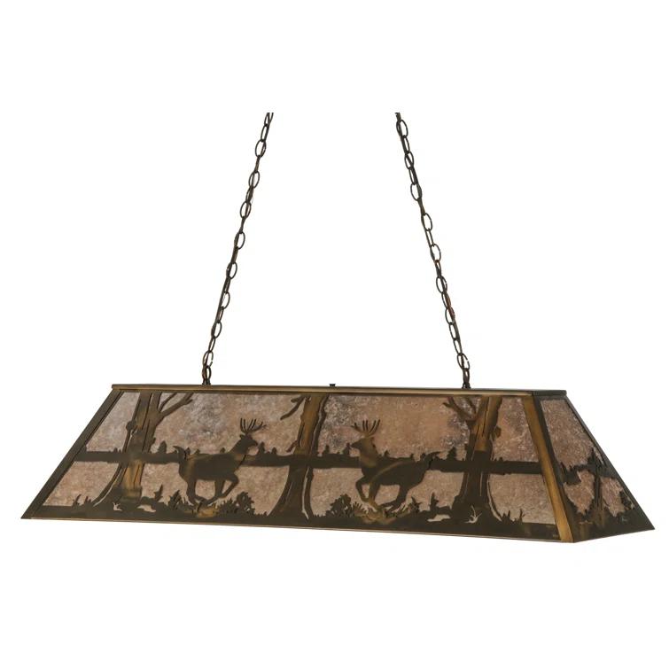 Corley 6 - Light Antique Copper Pool Table Lights Pendant