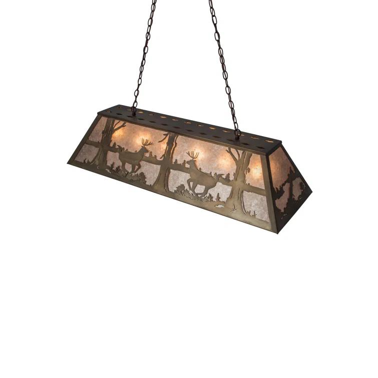 Corley 6 - Light Antique Copper Pool Table Lights Pendant