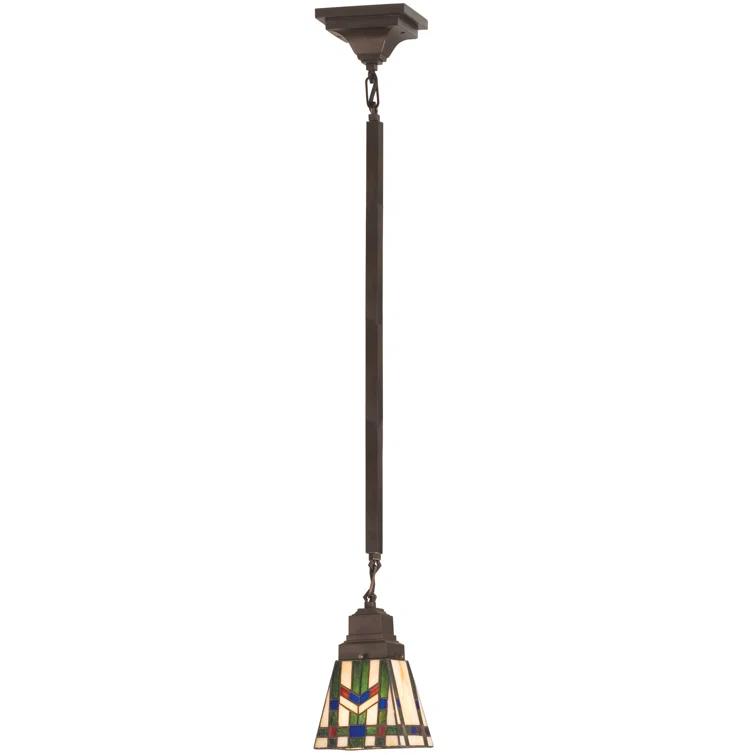Meyda Tiffany & Stained Glass 1 - Light Mahogany Bronze Single Pendant