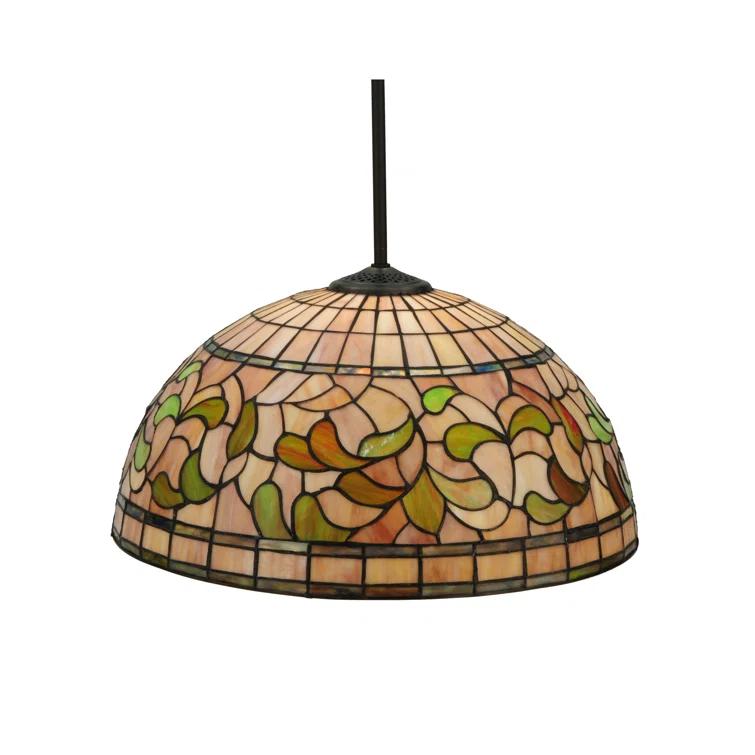Meyda Tiffany & Stained Glass 1 - Light Mahogany Bronze Single Pendant