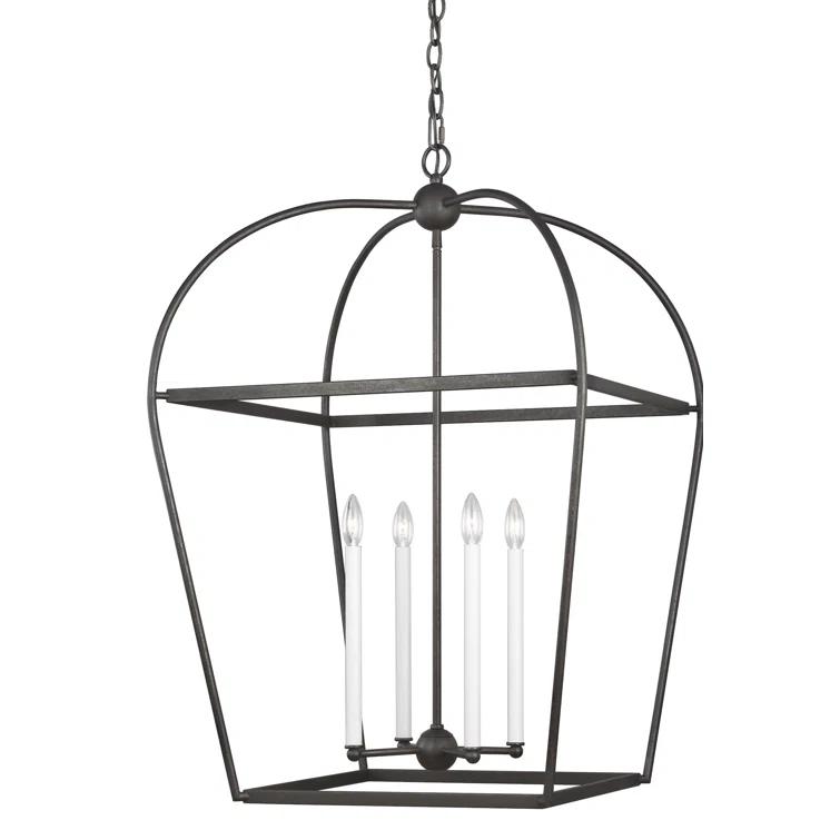 Andy 4 - Light Dimmable Lantern Geometric Chandelier