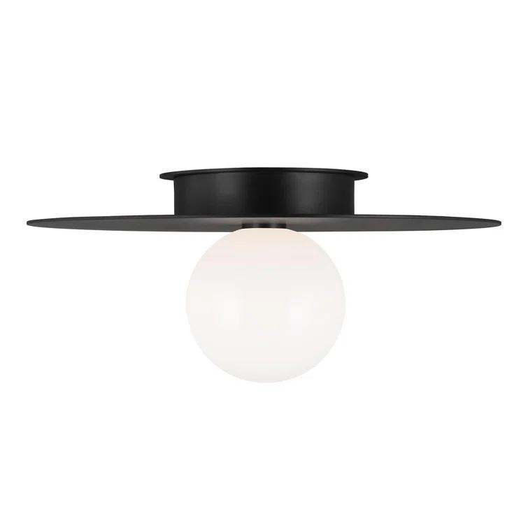 Nodes Flush Mount Light by Kelly Wearstler - Black / 14"Dia