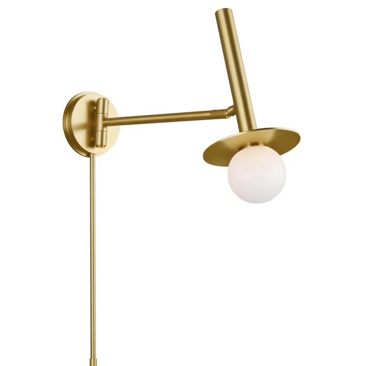 Nodes Pivot Sconce by Kelly Wearstler - Burnished Brass